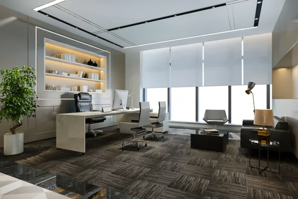 Persiana Blackout Light Gray en ambiente