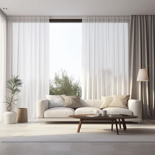 Cortina Traslúcida Aria (White) — vista 2