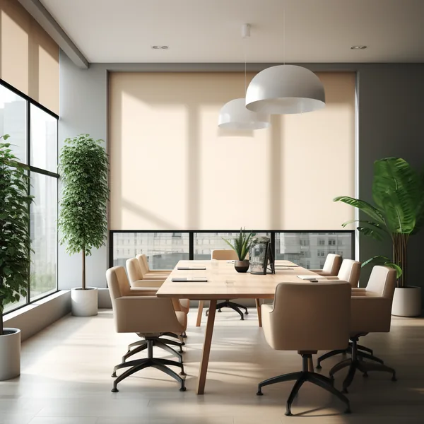 Persiana Enrollable Solar Screen 10% (White Linen) — vista 2