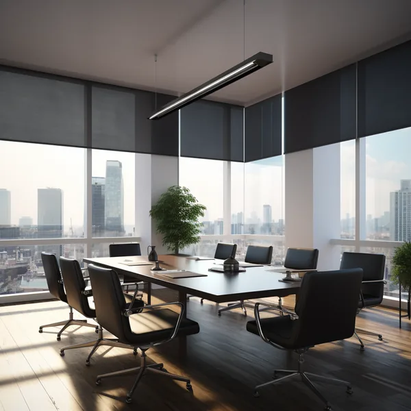 Persiana Solar Screen 10% UW Anthracite en ambiente, vista 2