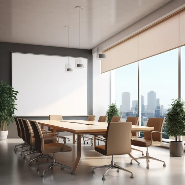 Persiana Solar Screen 10% UW White Linen en ambiente
