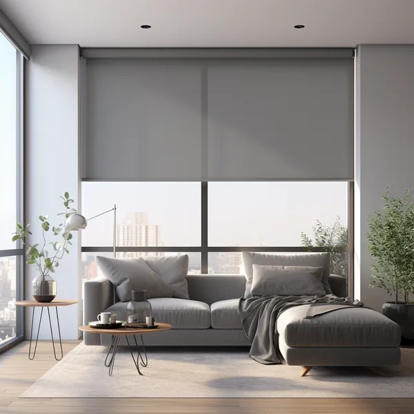 Persiana Solar Screen 10% UW White Pearl en ambiente, vista 2