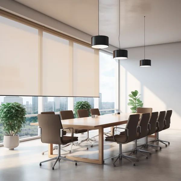 Persiana Enrollable Solar Screen 5% (White Linen)