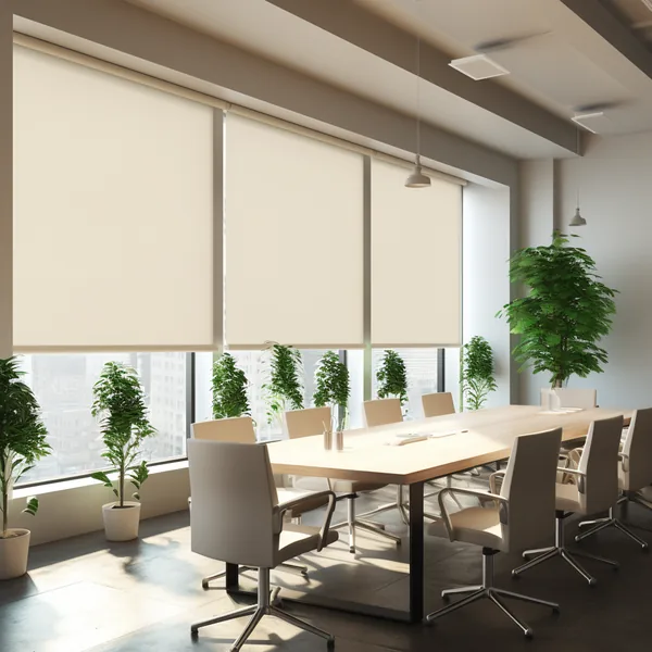 Persiana Enrollable Solar Screen 5% (White Linen) — vista 2