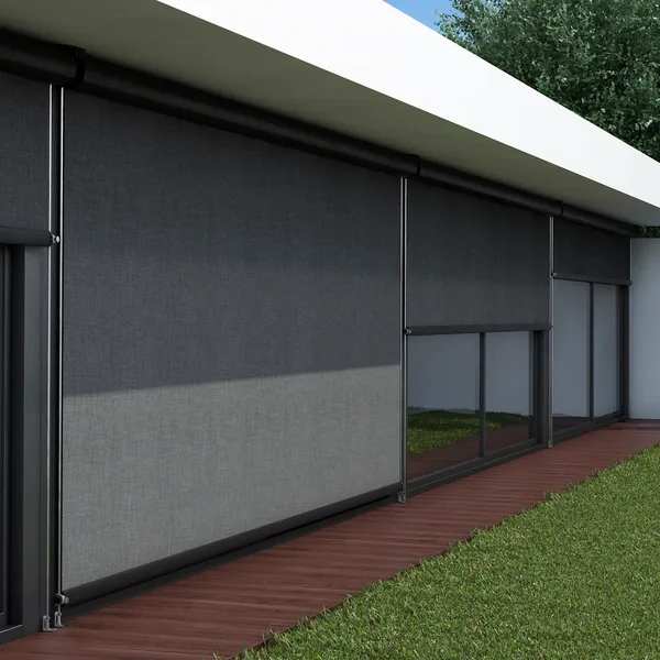 Toldo Vertical Solar Shield (Sunbrella Grey)