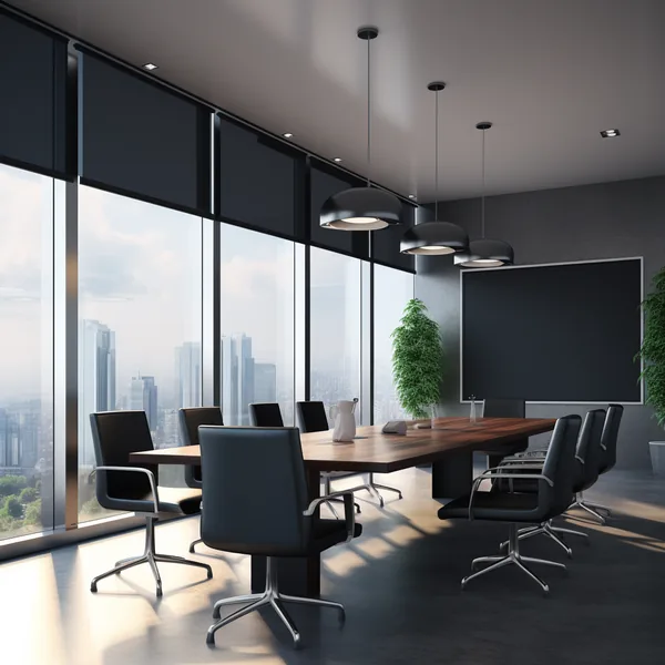 Persiana Sterling Metallic Anthracite en ambiente, vista 2