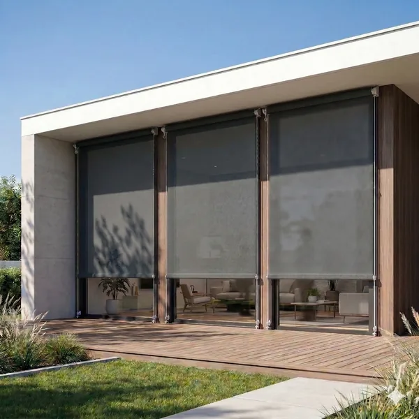 Toldo Vertical Solar Shield Screen 5% (Dark Grey)